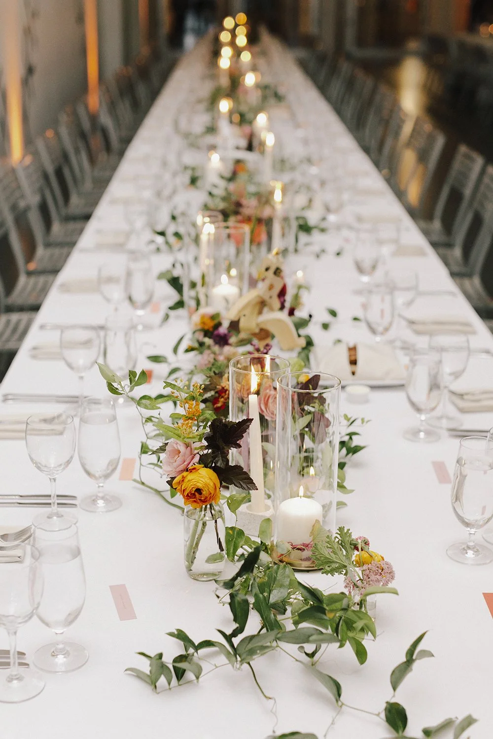 Bridal florals and installation detail